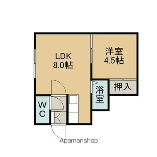 セブンエステート【U号室】の間取り