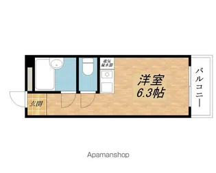 クッキィー石山寺【111号室】の間取り