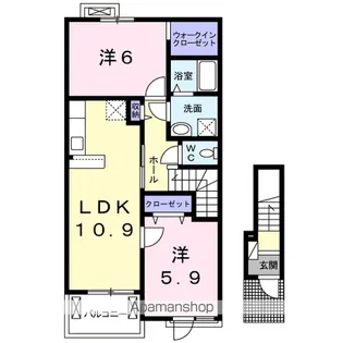 ビューテラス陶Ⅱ【2階】の間取り