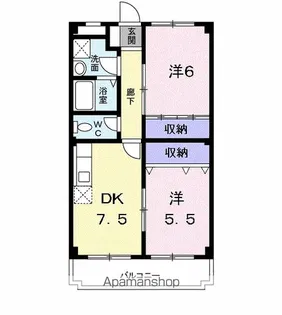 クリスタルパレス【2階】の間取り