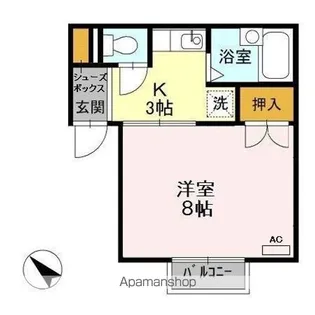 プレジール天王台【1階】の間取り