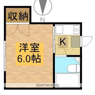 北山コーポ【103号室】の間取り