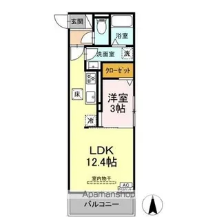 DーHILLS野口【1階】の間取り