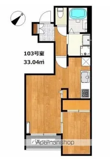 SMILEAX紫原【103号室】の間取り