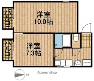 サンヨ高林【2階】の間取り