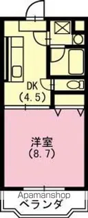 駐車場1台付きクラスト弐番館【1階】の間取り