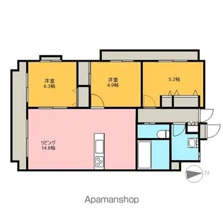 サニーフォレスト【2階】の間取り