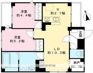 クレア ネスト【101号室号室】の間取り