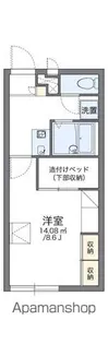 レオパレス爽【1階】の間取り