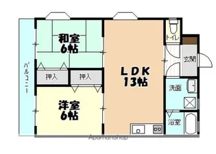グランドールK【8階】の間取り