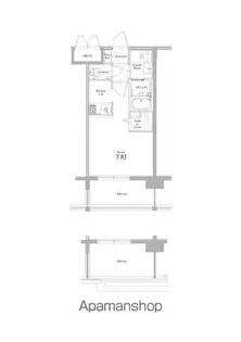 エンクレスト香椎参道【8階】の間取り