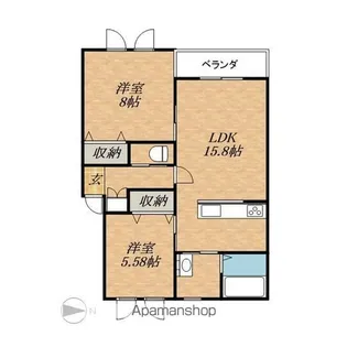 北海道帯広市西十七条南32丁目【アパート】の間取り