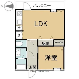 PBOX OTO【15号室】の間取り