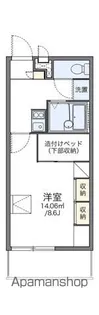 レオパレスTHEO【304号室】の間取り