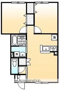エルメゾン新涯【101号室号室】の間取り
