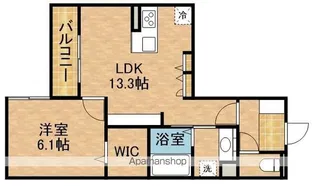D−HILLS天王【3階】の間取り