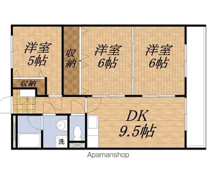 パノラミック仙丈【303号室】の間取り