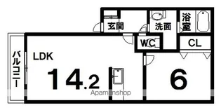 EstanciaⅠ【2階】の間取り