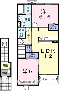 ヴェストA【2階】の間取り