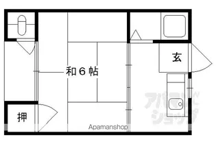 グランプリ山科【2階】の間取り