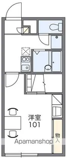 レオパレステツ壱番館【203号室】の間取り