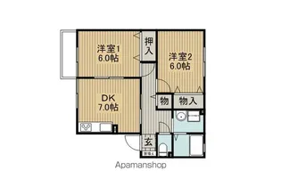 セジュール白樺【102号室】の間取り