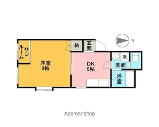 チェリーハイム・イマギⅠ【101号室】の間取り