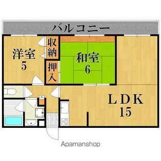 オークリーフ西大寺【3階】の間取り
