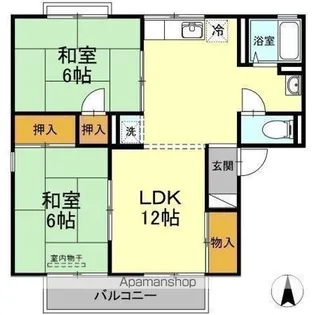 メゾン・ノルド B【2階】の間取り