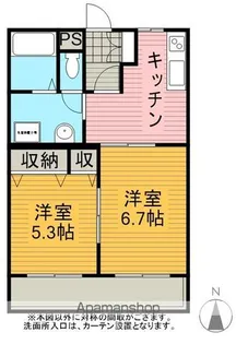 MAISONEPOCH相生【C-2号室】の間取り