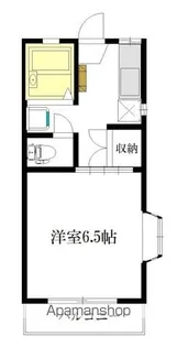 武蔵野コーポラスA【1階】の間取り