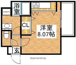 グリーンコート北川【1階】の間取り