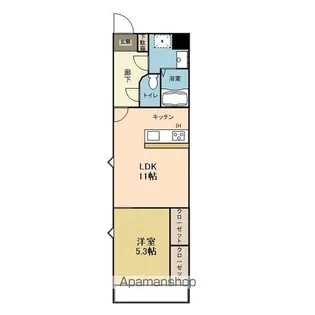 VILLA LUCE【6階】の間取り