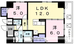 レジデンス桜樺【2階】の間取り