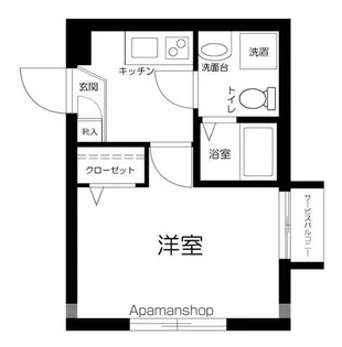 リタ王子神谷【5階】の間取り