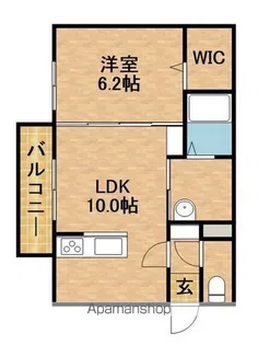 CASA IN COLLINA【305号室】の間取り