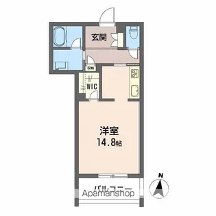愛媛県松山市竹原2丁目【マンション】の間取り