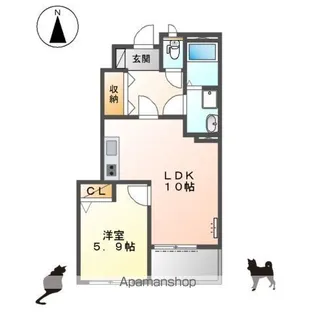 サンフィット Ⅱ【1階】の間取り