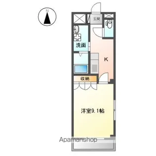 ステラ フィオーレ【101号室】の間取り