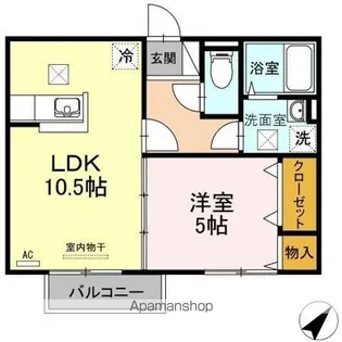 プライムプレサージ【1階】の間取り