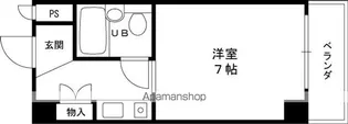 シェルプール弐番館【108号室】の間取り