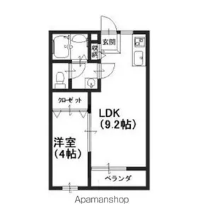 ハイツ雅 Ⅱ【202号室号室】の間取り