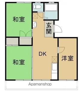 オリエントハイツ【207号室】の間取り