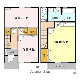 リビングタウン不来方 F【1階】の間取り