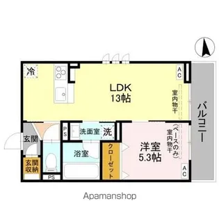 レイール【2階】の間取り