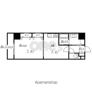 シャルール【11階】の間取り