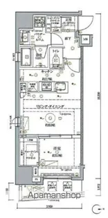 クレイシア秋葉原ラグゼスウィート【12階】の間取り