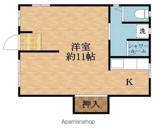アベニュー中宮【1階】の間取り