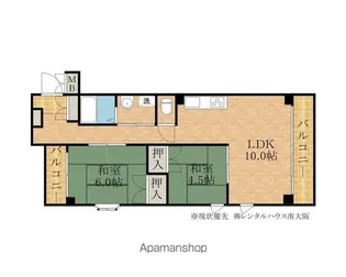 ウェルフェアー光明【302号室】の間取り