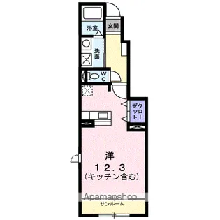 ミューA【1階】の間取り